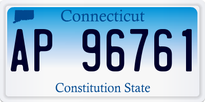 CT license plate AP96761