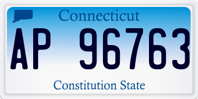 CT license plate AP96763