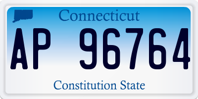 CT license plate AP96764