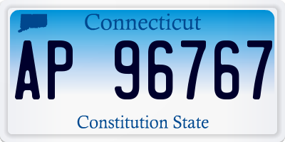 CT license plate AP96767