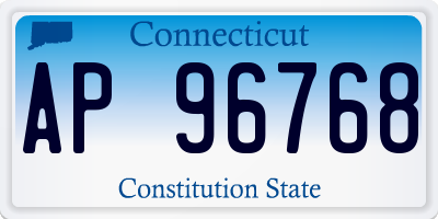 CT license plate AP96768