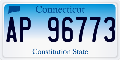 CT license plate AP96773