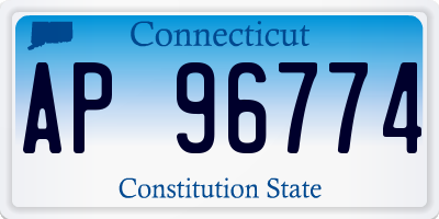 CT license plate AP96774