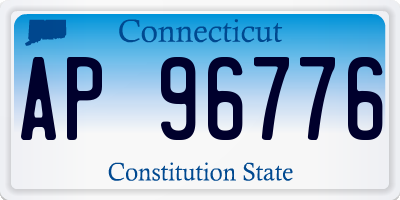 CT license plate AP96776