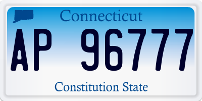 CT license plate AP96777