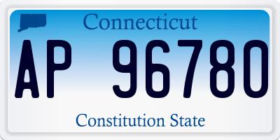 CT license plate AP96780