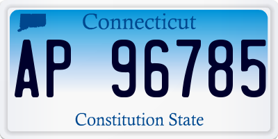 CT license plate AP96785