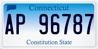 CT license plate AP96787