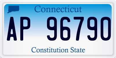 CT license plate AP96790