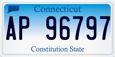 CT license plate AP96797