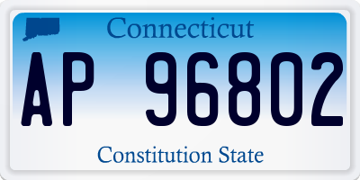 CT license plate AP96802