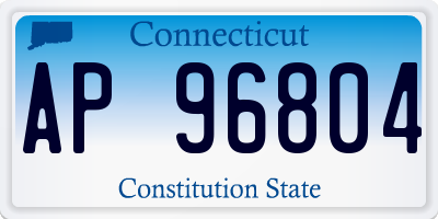 CT license plate AP96804