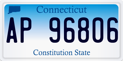 CT license plate AP96806