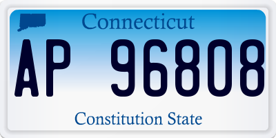 CT license plate AP96808