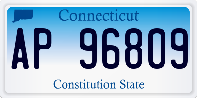 CT license plate AP96809