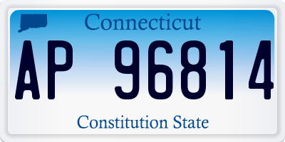 CT license plate AP96814