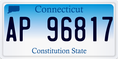 CT license plate AP96817