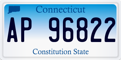 CT license plate AP96822