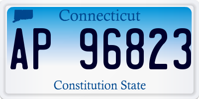 CT license plate AP96823