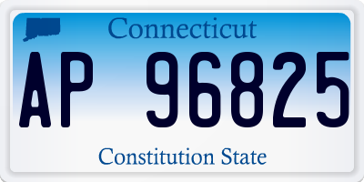 CT license plate AP96825