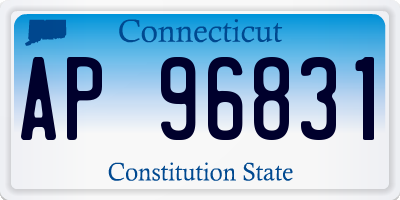 CT license plate AP96831