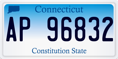 CT license plate AP96832