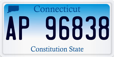 CT license plate AP96838