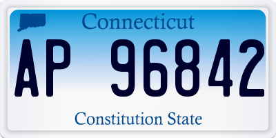 CT license plate AP96842