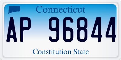 CT license plate AP96844