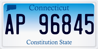 CT license plate AP96845