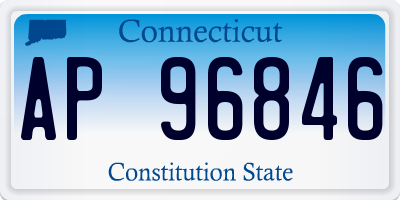 CT license plate AP96846