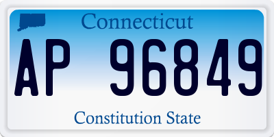 CT license plate AP96849