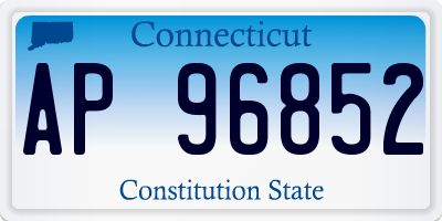 CT license plate AP96852