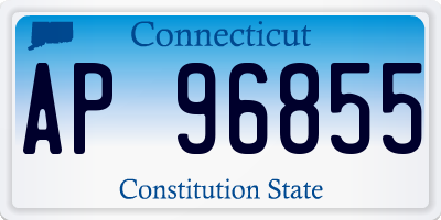 CT license plate AP96855