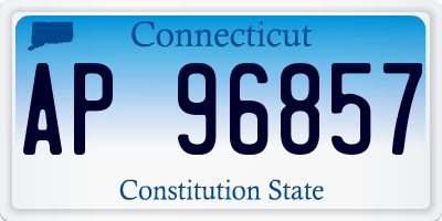 CT license plate AP96857