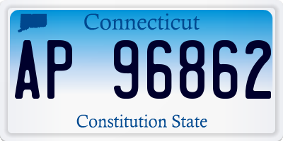 CT license plate AP96862