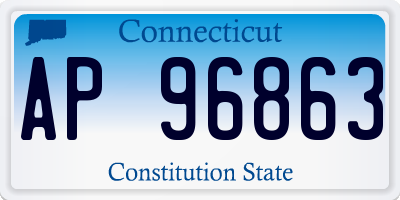 CT license plate AP96863