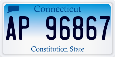 CT license plate AP96867