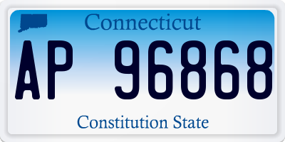 CT license plate AP96868