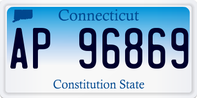 CT license plate AP96869