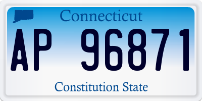 CT license plate AP96871