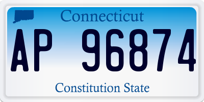 CT license plate AP96874