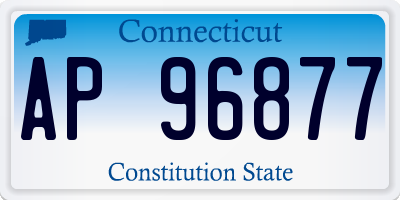 CT license plate AP96877