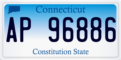 CT license plate AP96886