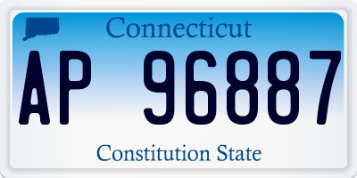 CT license plate AP96887