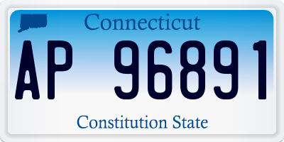 CT license plate AP96891