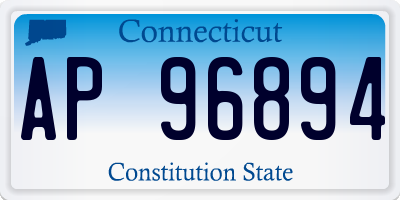 CT license plate AP96894