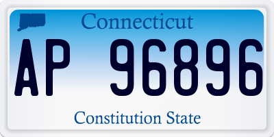 CT license plate AP96896