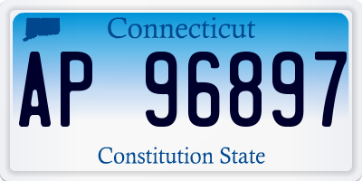 CT license plate AP96897