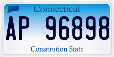 CT license plate AP96898